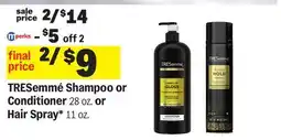 Meijer TRESemmé Shampoo or Conditioner 28 oz. or Hair Spray* 11 oz offer