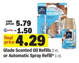 Meijer Glade Scented Oil Refills 2 ct. or Automatic Spray Refill* 1 ct offer