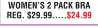 Dunham's Sports WOMEN'S 2 PACK BRA offer