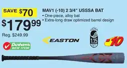 Dunham's Sports EASTON MAV1 (-10) 2 3/4 USSSA BAT offer