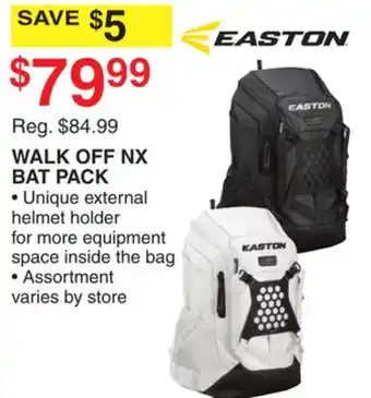 Dunham's Sports EASTON WALK OFF NX BAT PACK offer