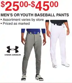 Dunham's Sports UNDER ARMOUR MEN'S OR YOUTH BASEBALL PANTS offer
