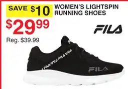 Dunham's Sports FILA WOMEN'S LIGHTSPIN RUNNING SHOES offer
