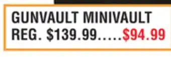 Dunham's Sports GUNVAULT MINIVAULT offer