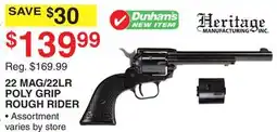 Dunham's Sports 22 MAG/22LR POLY GRIP ROUGH RIDER offer