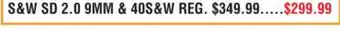 Dunham's Sports S & W SD 2.0 9MM & 40S&W offer
