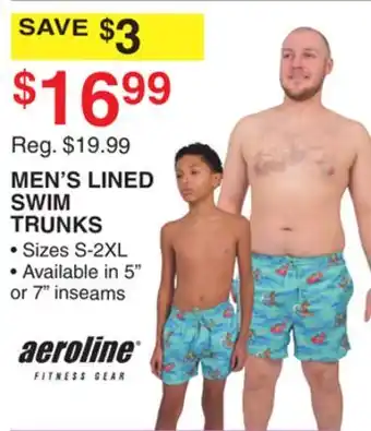 Dunham's Sports MEN'S LINED SWIM TRUNKS offer