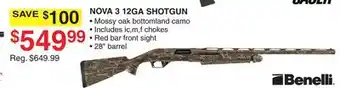 Dunham's Sports BENELLI NOVA 3 12GA SHOTGUN offer