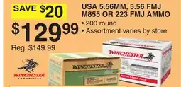 Dunham's Sports USA 5.56MM, 5.56 FMJ M855 OR 223 FMJ AMMO offer