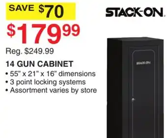 Dunham's Sports STACK ON 14 GUN CABINET offer