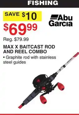 Dunham's Sports ABU GARCIA MAX X BAITCAST ROD AND REEL COMBO offer