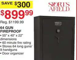 Dunham's Sports SPORTS AFIELD 64 GUN FIREPROOF offer