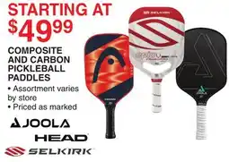 Dunham's Sports COMPOSITE AND CARBON PICKLEBALL PADDLES offer