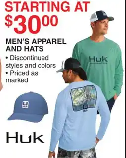 Dunham's Sports HUK MEN'S APPAREL AND HATS offer