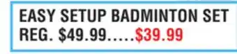 Dunham's Sports EASY SETUP BADMINTON SET offer