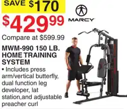 Dunham's Sports MARCY 150 LB. HOME TRAINING SYSTEM offer