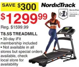 Dunham's Sports NORDIC TRACK T8.5S TREADMILL offer