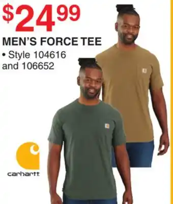 Dunham's Sports CARHARTT MEN'S FORCE TEE offer