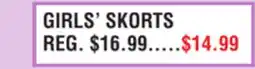 Dunham's Sports GIRLS' SKORTS offer