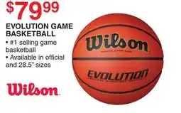 Dunham's Sports WILSON EVOLUTION GAME BASKETBALL offer