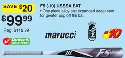 Dunham's Sports MARUCCI F5 (-10) USSSA BAT offer