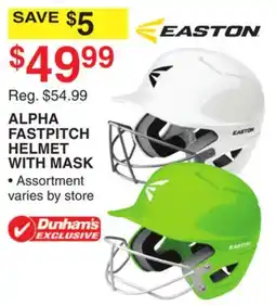 Dunham's Sports EASTON ALPHA FASTPITCH HELMET WITH MASK offer