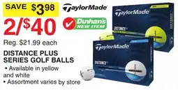 Dunham's Sports TAYLORMADE DISTANCE PLUS SERIES GOLF BALLS offer
