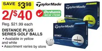 Dunham's Sports TAYLORMADE DISTANCE PLUS SERIES GOLF BALLS offer