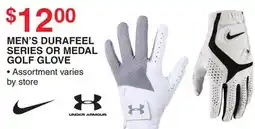 Dunham's Sports NIKE OR UNDER ARMOUR MEN'S DURAFEEL SERIES OR MEDAL GOLF GLOVE offer