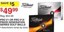 Dunham's Sports TITLEIST PRO V1 OR PRO V1X PRIOR GENERATION SERIES GOLF BALLS offer