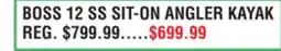 Dunham's Sports BOSS 12 SS SIT-ON ANGLER KAYAK offer