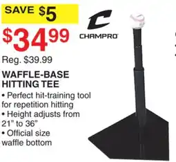 Dunham's Sports CHAMPRO WAFFLE-BASE HITTING TEE offer