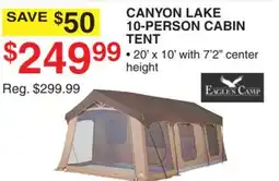 Dunham's Sports CANYON LAKE 10-PERSON CABIN TENT offer