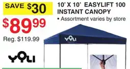 Dunham's Sports YQLI 10' X 10' EASYLIFT 100 INSTANT CANOPY offer