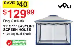 Dunham's Sports YOLI 11' X 11' EASYLIFT SCREEN HOUSE offer