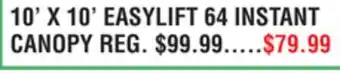 Dunham's Sports 10' X 10' EASYLIFT 64 INSTANT CANOPY offer