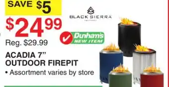 Dunham's Sports ACADIA 7 OUTDOOR FIREPIT offer