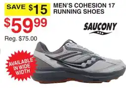 Dunham's Sports SAUCONY MEN'S COHESION 17 RUNNING SHOES offer