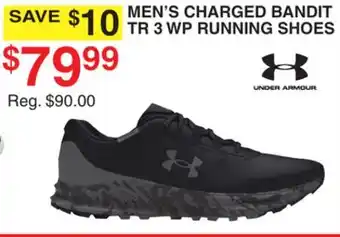 Dunham's Sports UNDER ARMOUR MEN'S CHARGED BANDIT TR 3 WP RUNNING SHOES offer