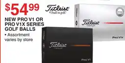 Dunham's Sports TITLEIST NEW PRO V1 OR PRO V1X SERIES GOLF BALLS offer