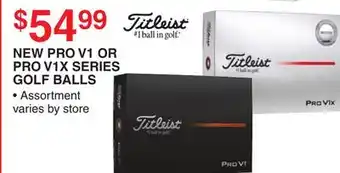 Dunham's Sports TITLEIST NEW PRO V1 OR PRO V1X SERIES GOLF BALLS offer