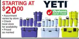 Dunham's Sports YETI offer