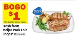 Meijer Meijer Pork Loin Chops offer
