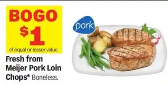 Meijer Meijer Pork Loin Chops offer