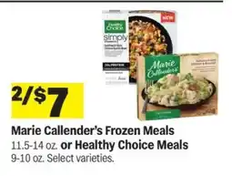 Meijer Marie Callender’s Frozen Meals or Healthy Choice Meals offer