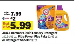 Meijer Arm & Hammer Liquid Laundry Detergent offer
