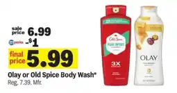Meijer Olay or Old Spice Body Wash offer