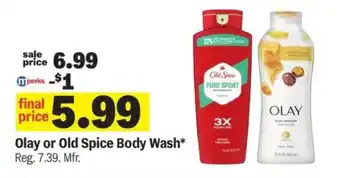 Meijer Olay or Old Spice Body Wash offer