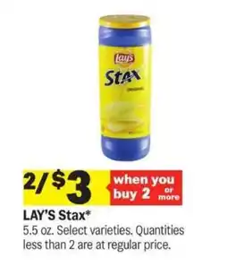 Meijer Lay's Stax offer