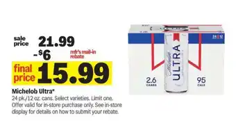 Meijer Michelob Ultra offer